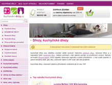 Tablet Screenshot of kuchynske-drezy.cz
